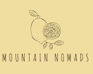 National Lemon Fruit logo design