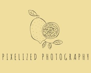 National Lemon Fruit logo design