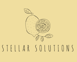 National Lemon Fruit logo design