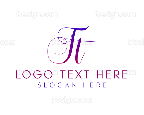 Gradient Script FT Logo