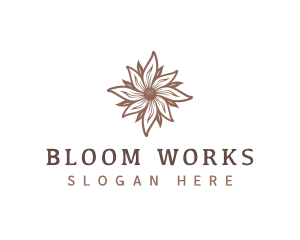 Floral Bloom Flower logo design