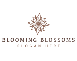 Floral Bloom Flower logo design