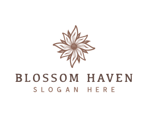 Floral Bloom Flower logo design