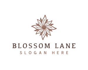 Floral Bloom Flower logo design