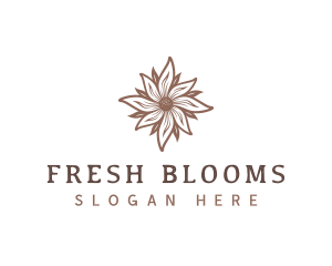 Floral Bloom Flower logo design