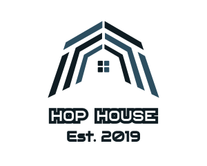 Blue Mosaic House logo design