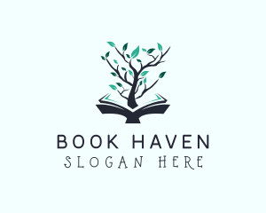 Book of Knowledge Tree logo design