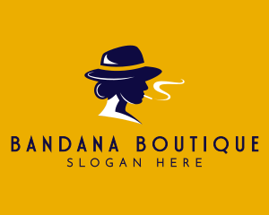 Smoking Woman Hat logo