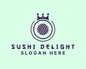 Glitch Sushi Crown  logo