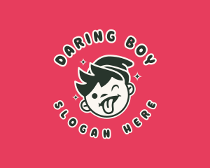 Cartoon Beanie Boy logo