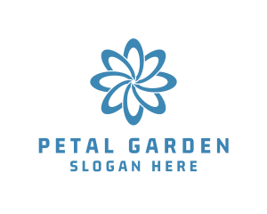 Blue Flower Rings logo design