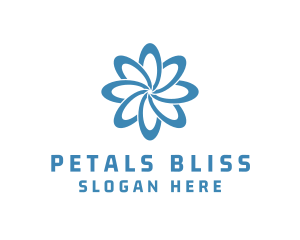 Blue Flower Rings logo design