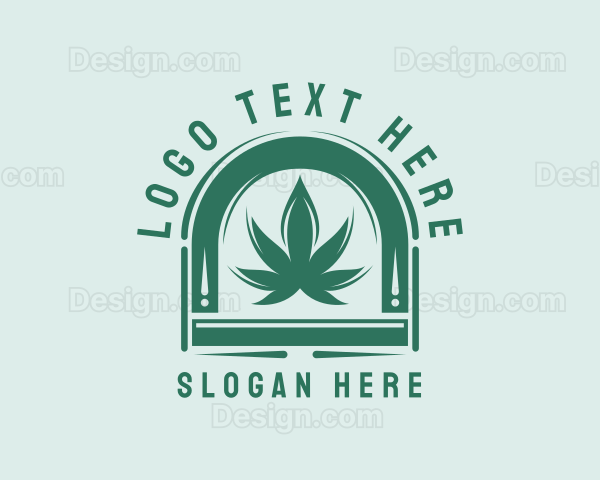 Herbal Marijuana Leaf Logo