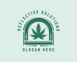 Herbal Marijuana Leaf Logo