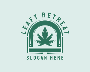 Herbal Marijuana Leaf logo design