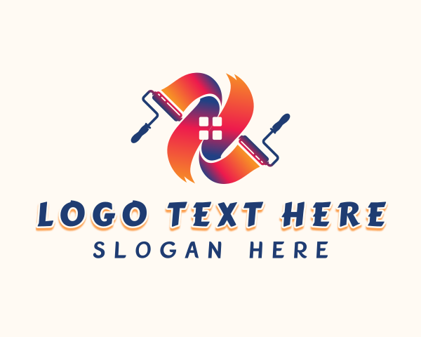 House Paint Roller logo