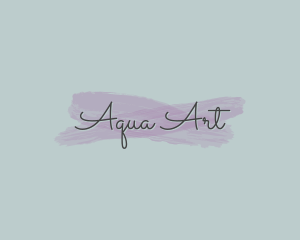 Feminine Watercolor Wordmark logo