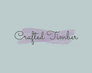 Feminine Watercolor Wordmark logo design