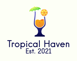 Tropical Orange Juice  logo design