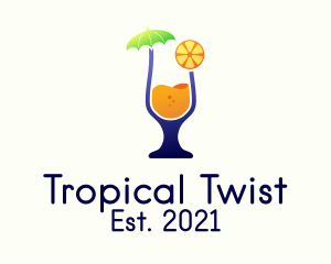 Tropical Orange Juice  logo design