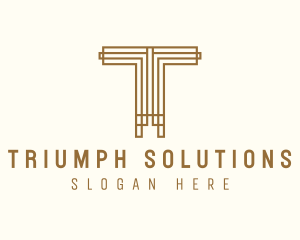 Elegant Corporate Letter T logo design