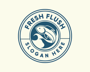 Ocean Fish Restaurant logo design