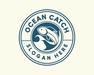 Ocean Fish Restaurant logo design