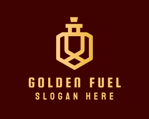 Golden Deluxe Perfume logo design