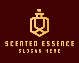 Golden Deluxe Perfume logo design