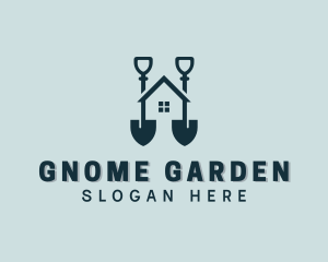 Home Garden Shovel logo design