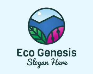 Mountain Nature Landscape  logo design