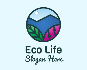 Mountain Nature Landscape  logo design