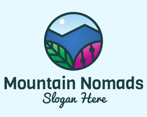 Mountain Nature Landscape  logo design