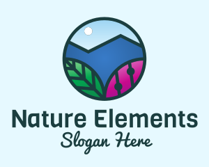 Mountain Nature Landscape  logo design