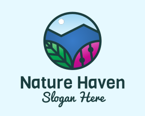 Mountain Nature Landscape  logo design