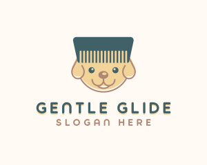 Puppy Dog Comb logo design