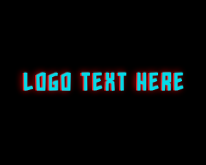 Dark Neon Wordmark logo