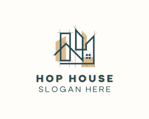 Architectural House Residence logo design