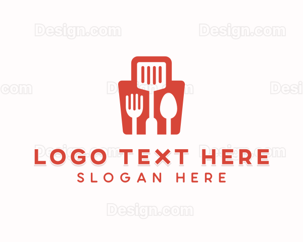 Shopping Bag Cooking Logo