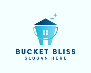 House Cleaning Bucket logo design