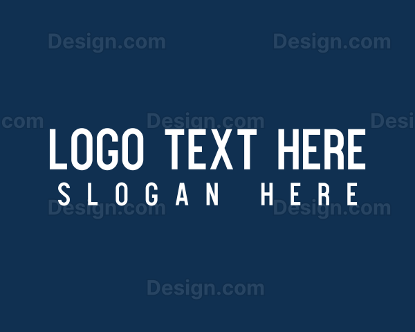 Slim Tall Modern Business Logo