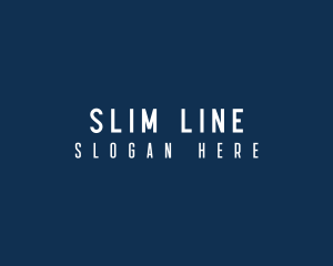 Slim Tall Modern Business logo design