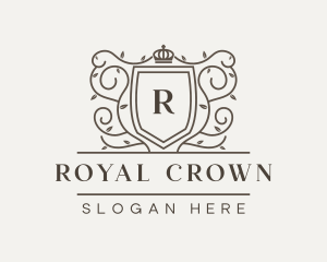 Crown Shield Boutique logo design