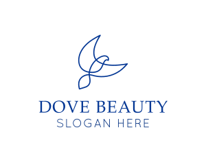 Dove Bird Flying logo design