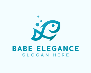 Marine Fish Aquarium logo design