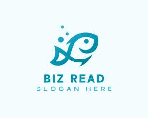 Marine Fish Aquarium logo design