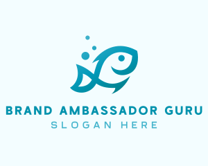 Marine Fish Aquarium logo design