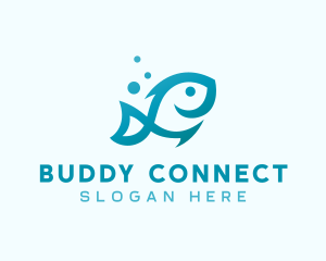 Marine Fish Aquarium logo design