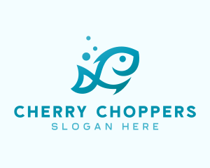 Marine Fish Aquarium logo design