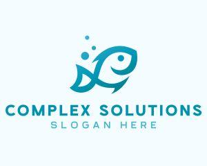 Marine Fish Aquarium logo design